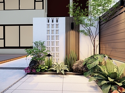 现代简约别墅庭院