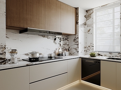 现代简约开放式厨房 现代极简厨房 现代原木厨房 现代意式厨房 油烟机灶具水槽