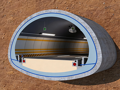现代简约地下通道 现代 简约 隧道 高速路 地下