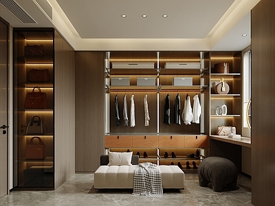 现代简约衣帽间