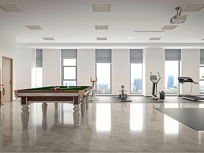 现代简约健身房