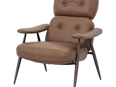 中古风单人沙发 北欧简约单人沙发