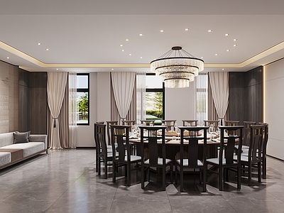 新中式包厢 新中式餐厅包间