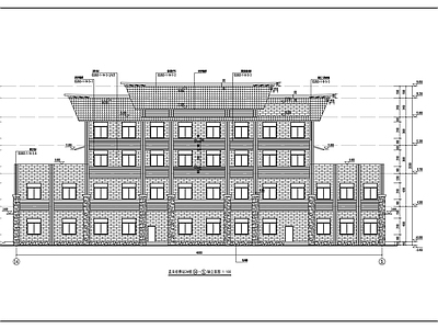 现代其他建筑 收费站休息楼 施工图