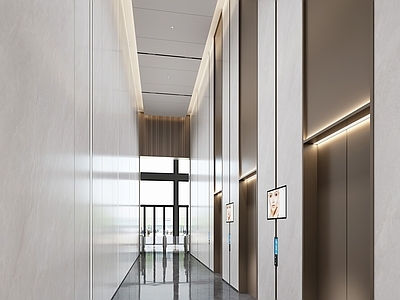 现代简约电梯间 现代电梯厅