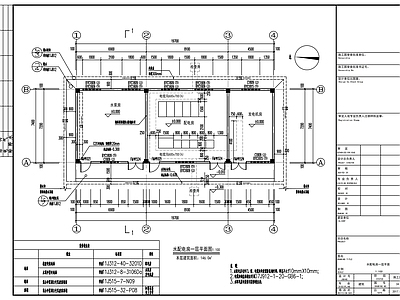 中式其他建筑 水配电房 施工图