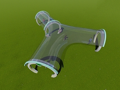 现代主义儿童游乐空间 儿童 连廊