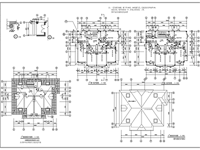欧式别墅建筑 欧式别墅方案 施工图