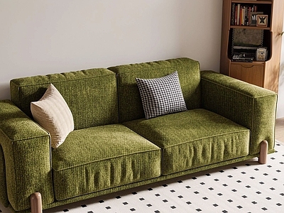 中古风双人沙发 法式双人沙发