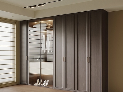 现代简约衣帽间 衣柜