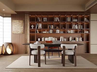现代简约书房