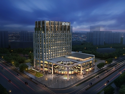 现代主义酒店外观 现代酒店 现代高层酒店