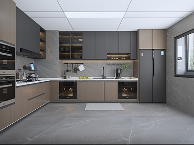 现代简约开放式厨房