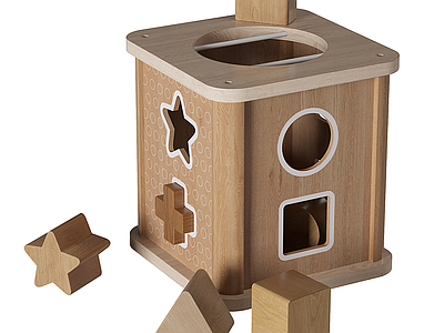 原木风玩具 儿童益智玩具 儿童积木