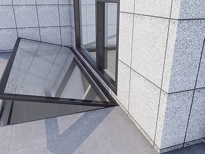 极简主义折叠窗 地面齐平电动天窗