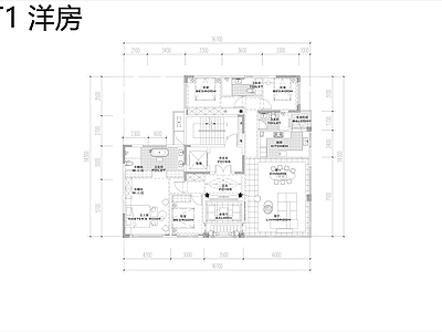 现代住宅楼建筑 新希望D23风华 四套户型汇总 平立剖面 洋房及高层户型 施工图