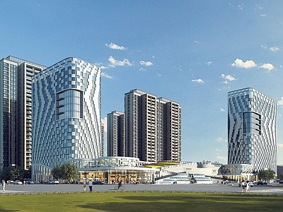 现代主义商业综合体 现代商业综合体 现代住宅