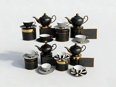 轻奢风茶具 茶具静物组合