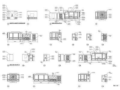 现代门 门立面 施工图