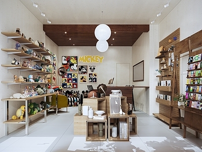 奶油风玩具礼品店