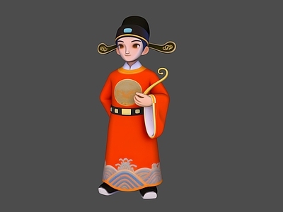新中式虚拟人物 国潮卡通人物