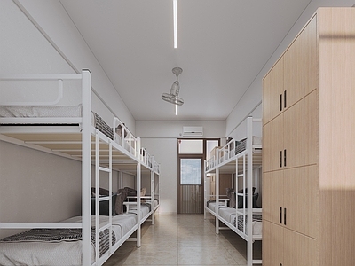 现代简约学生宿舍