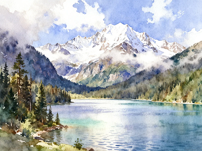 现代其他挂画 水彩画