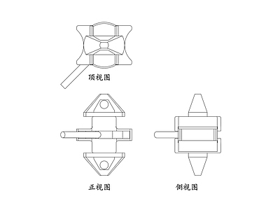 现代五金管件 集装箱锁扣 集装箱连接件 货柜扭锁 箱体锁件 集装箱锁具 施工图