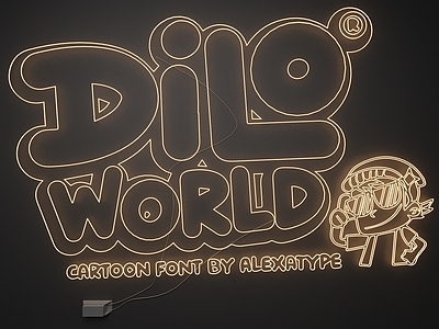 霓虹卡通风霓虹灯