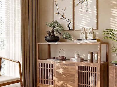 新中式餐边柜