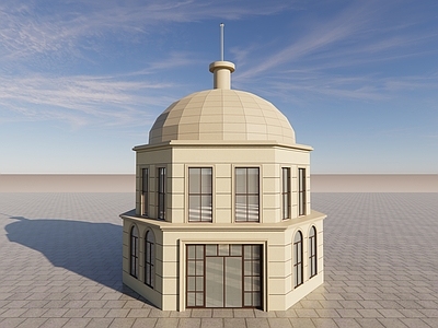 欧式其他商业建筑 法式建筑 圆顶建筑