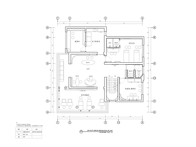 现代美容院 美容院 施工图
