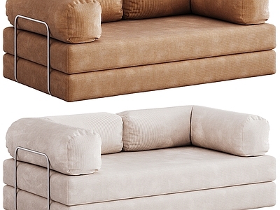 现代简约双人沙发