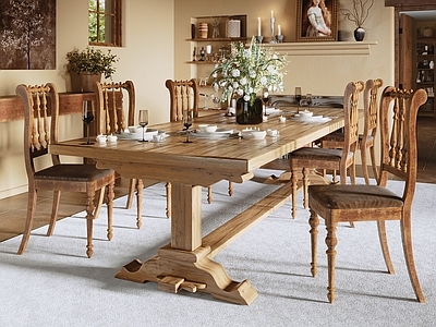 美式乡村家居餐厅