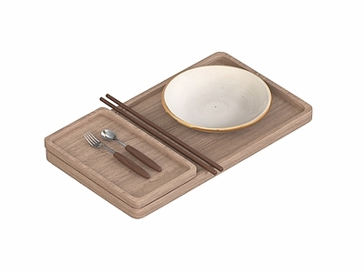 原木风餐具 餐具 餐盘碗筷子 侘寂复古餐具  胡桃木甜品勺子  长方形茶盘托盘 餐桌杂物收纳盘