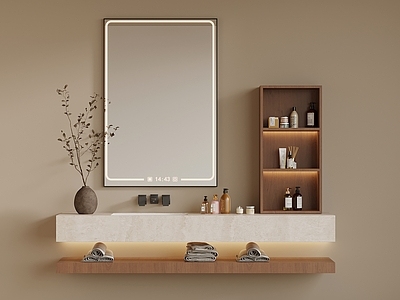 极简浴室柜 洗手台