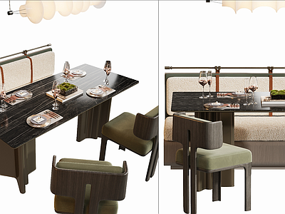 现代简约餐桌椅 现代餐桌椅组合