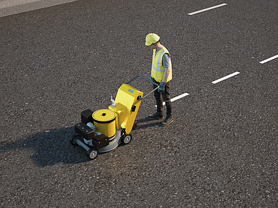 现代主义其他工业设备 道路标线机 道路施工 划线