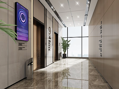现代简约电梯间 电梯厅
