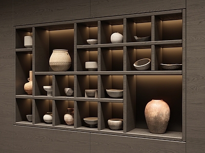 侘寂摆件组合 陶罐 器皿