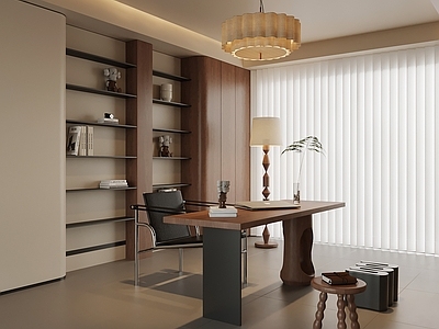 现代简约书房