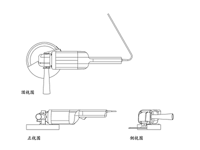 机械设备 研磨机 打磨机 磨碎机 磨削机 研磨设备 施工图