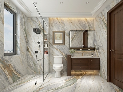 新中式卫生间 美式卫生间