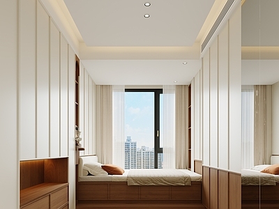 奶油风榻榻米卧室