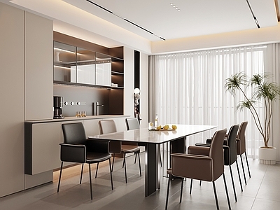 现代简约家居餐厅