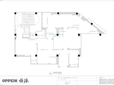 现代其他商业空间 欧派 家居 旗舰店 施工方案 施工图