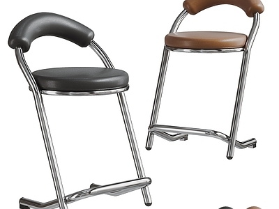 现代简约吧凳 现代皮革吧椅 游戏电玩椅 皮革不锈钢吧椅 游戏机游戏厅座椅 靠背酒吧吧凳