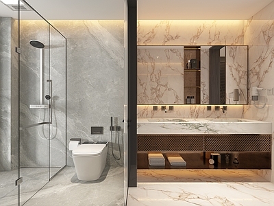 现代轻奢卫生间