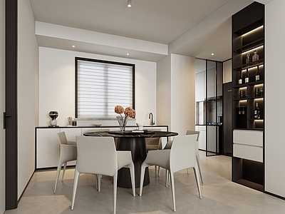 现代简约家居餐厅
