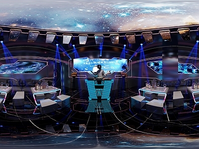 赛博朋克风KTV